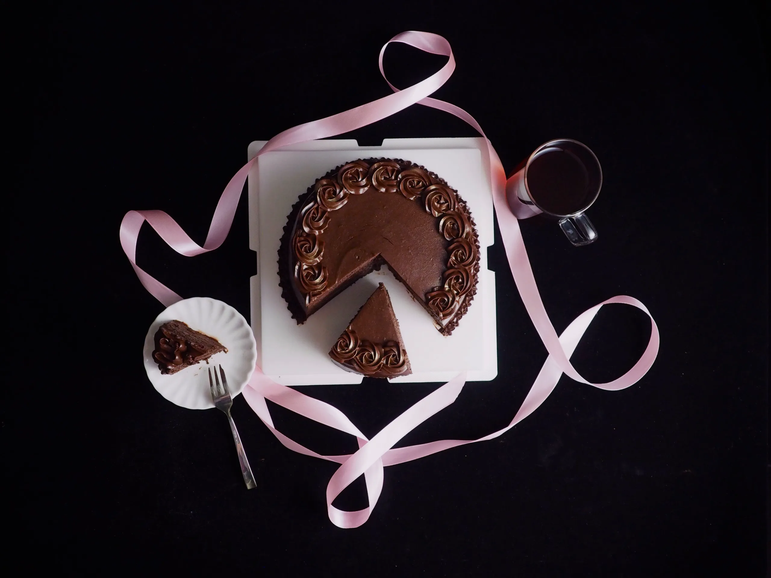 A rich, dark chocolate fudge cake from That Chocolate Cake